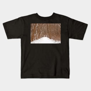 Winter Forest Tipi Trail Kids T-Shirt